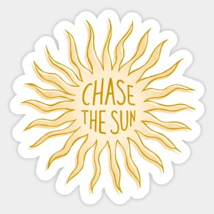 Chase the Sun Sticker